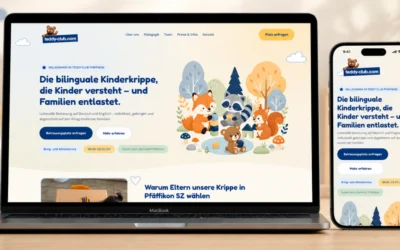 Teddy Club svájci bölcsőde onepage oldal készítés
